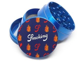 Τρίφτης καπνού SMOKING BLUE FLAME 4 PARTS METAL GRINDER 50mm 021832 8414775021825
