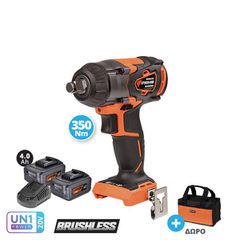 ΜΠΟΥΛΟΝΟΚΛΕΙΔΟ 20V BL 3 ΤΑΧΥΤΗΤΩΝ 350/270/215Nm 2x4.0Ah U75020-24SB KRAUSMANN 68810 68810