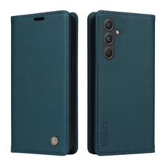 Θήκη Samsung Galaxy A55 5G YIKATU Folio Series με βάση στήριξης, υποδοχή καρτών και μαγνητικό κούμπωμα Flip Wallet από συνθετικό δέρμα και TPU πράσινο