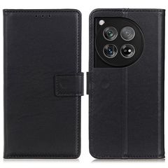 Θήκη OnePlus 12 5G Mad Mask Leather Wallet Case με βάση στήριξης, υποδοχές καρτών και μαγνητικό κούμπωμα Flip Wallet από συνθετικό δέρμα μαύρο