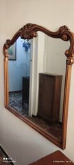 Καθρέφτης εισόδου σε ξύλινο πλαίσιο με σκαλισμα