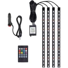 Andowl RGB Led 12V  Ατμοσφαιρικά Φώτα Αυτοκινήτου 5050 SMD USB με Τηλεχειριστήριο 140-190cm