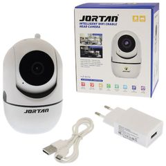Αδιάβροχη Περιστρεφόμενη Κάμερα Παρακολούθησης Wi-Fi 1080p Εσωτερικού Χώρου με Αμφίδρομη Επικοινωνία, Φακό 3.6mm και Εφαρμογή Κινητού Jortan JT-8172