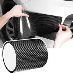 Αδιάβροχη Προστατευτική Αυτοκόλλητη Ταινία Αυτοκινήτου με Αντοχή στη Θερμότητα Carbon 10x180cm σε Μαύρο Χρώμα CD-076