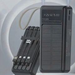 Ηλιακό PowerBank KLGO - Φορητή Μπαταρία Φορτιστής20000 mAh   Ηλιακό Πάνελ - Solar Power Bank Μαύρο KP-96