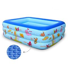 Μεγάλη Παιδική Πισίνα Φουσκωτή 262 x 172 x 60cm Μπλε-Swimming Pool