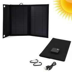Ηλιακός Αναδιπλούμενος Αυτόνομος Φορτιστής 15W για Κινητά & Συσκευές με 2 Θύρες USB 2.1A