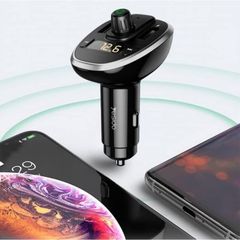 Bluetooth Πομπός Αυτοκινήτου  USB, SD, MP3 Player & Φορτιστής USB & Type C με LCD Οθόνη - Handsfree Car FM Transmitter 12V & 24V Συμβατός για iOS & Android RCC109
