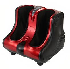 Επαγγελματική Θερμαινόμενη Συσκευή Μασάζ Ποδιών και Γάμπας JX8813 - Κόκκινο Μαύρο