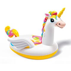 Παιδικό Φουσκωτό Θαλάσσης Μονόκερος με Χειρολαβές INTEX Ride On Unicorn 198x140x102cm