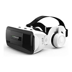 3D VR Headset Ρυθμιζόμενα Γυαλιά Εικονικής Πραγματικότητας με Αποσπώμενα Ακουστικά Shinecon για Smartphone Κινητά 4.7-6.53 inch Virtual Reality Goggles SC-G06E