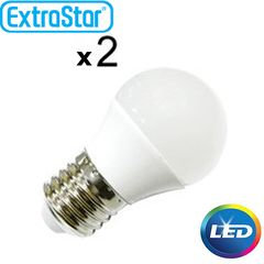 Λαμπτήρας LED ExtraStar 4W E27 με Θερμό Φως Σετ 2 Τεμαχίων