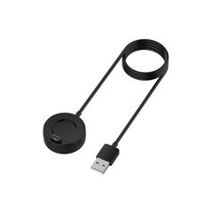 Techsuit – SmartWatch Wireless Charging Cable (TGC4) for Garmin Watch, USB, 5W, 1m with Desk Holder – Black