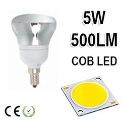 Λάμπα LED τύπου Καθρέπτου R50 E14 5Watt 230v Καθαρό Γυαλί Ψυχρό Φως 6400Κ 500LM