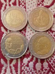 Rare,collectible, commemorative euro coins. 