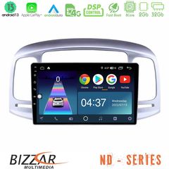 Bizzar ND Series 8Core Android13 2+32GB Hyundai Accent 2006-2011 Navigation Multimedia Tablet 9″