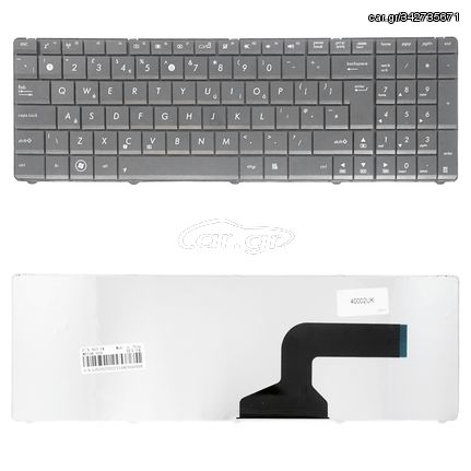 Πληκτρολόγιο Laptop Keyboard για Asus G51 A52 N60 N61 N70 N71 K53 K73 G72 V111446AS3 04GNY11KUS01-1 UK No Frame Black ( Κωδ.40002UK )