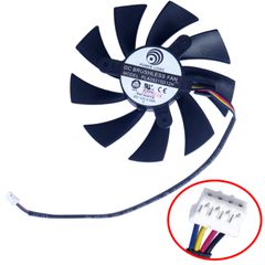 Ανεμιστηράκι Laptop - GPU Cooling Fan για MSI N460GTX N560GTX 570 580GTX HD6870 Graphics Card Fan PLA09215D12H PLA09215B12H 12V 0.55A 87mm 4Pin ( Κωδ.81274 )