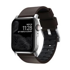 Nomad Active Strap Pro Brown Silver for Apple Watch 44mm/45mm/49mm έως 12 άτοκες δόσεις ή 24 δόσεις