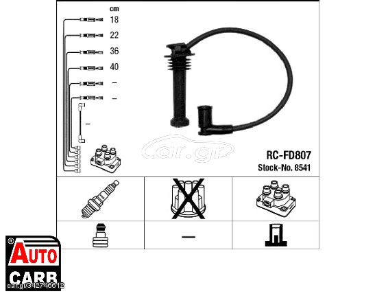 Σετ Σιαγονων Φρενων NGK 8541 για FORD B-MAX 2012-, FORD C-MAX 2007-2019, FORD FIESTA 1995-2014