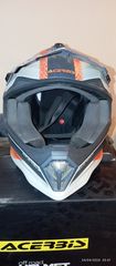 Acerbis Impact Steel Junior Orange/Grey Παιδικό Κράνος Μηχανής Motocross 1050gr