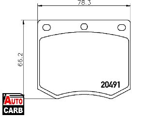 Πολλαπλασιαστής TEXTAR 20491 για AC ME 1979-1986, FORD CAPRI 1968-1987, FORD CONSUL 1972-1975