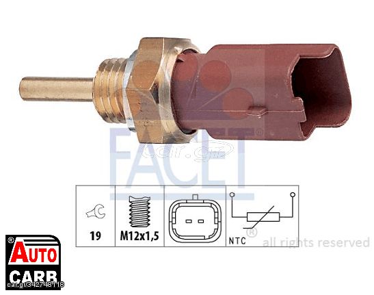 Βαλβιδα Καυσαερίων EGR FACET 73326 για ABARTH 500 2008-, ABARTH 500C 2008-, ABARTH GRANDE 2007-2010