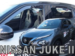 Nissan Juke 5d 2019+ Φιμέ Ανεμοθραύστες Heko Σετ 4τμχ για Μπρος-Πίσω Παράθυρα (tp)