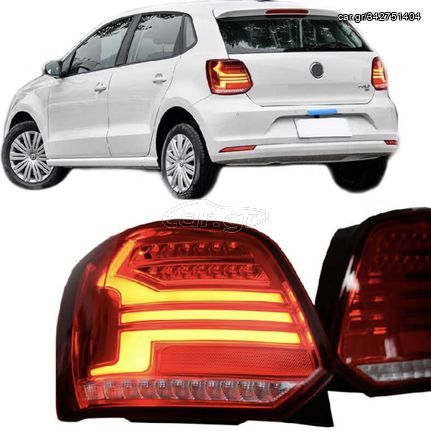 ΦΑΝΑΡΙΑ ΠΙΣΩ LED Taillights Vw Polo 6R 09-14 Dynamic Sequential Turning Lights 