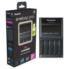 Φορτιστής Μπαταριών Panasonic eneloop pro BQ-CC65 για AA/AAA + USB Output με Οθόνη Led New Eco Pack