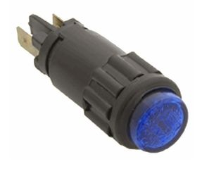 Ενδεικτική Λυχνία Ελέγχου Μπλε με Λάμπα 12V24V