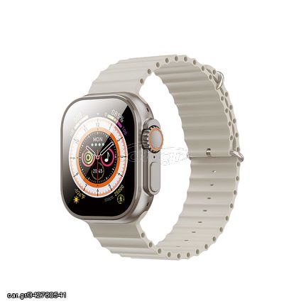 XO M9 Ultra Wireless Charging Smart Sports Call Watch (Ασημί)