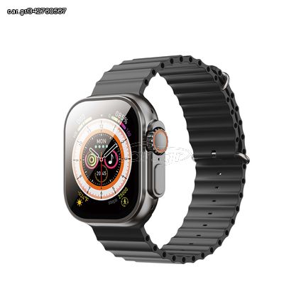 XO M9 Ultra Wireless Charging Smart Sports Call Watch (Μαύρο)