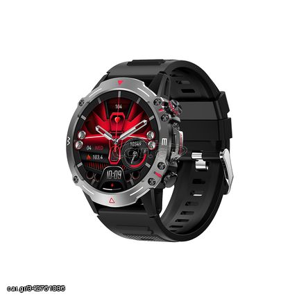 XO J7 Amoled Star Round Smart Sports Call Watch (Μαύρο)