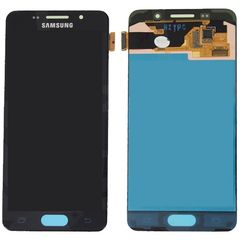 SAMSUNG A310FU Galaxy A3 (2016) - LCD - Complete front + Touch Black Original Service Pack