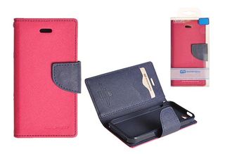 LG G4c (mini) - ΘΗΚΗ MERCURY FANCY DIARY BOOK STYLE ΠΟΡΤΟΦΟΛΙ ΡΟΖ - ΜΠΛΕ