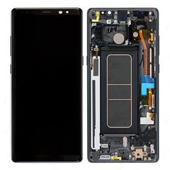 SAMSUNG N950F Galaxy Note 8 - LCD - Complete front + Touch Black Original Service Pack