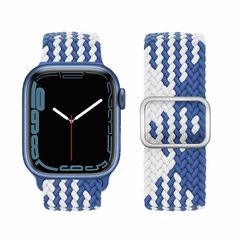 Watchband Hoco WA05 Jane Eyre 38/40/41mm από Nylon για Apple Watch 1/2/3/4/5/6/7/8/SE Z Pattern Blue-White