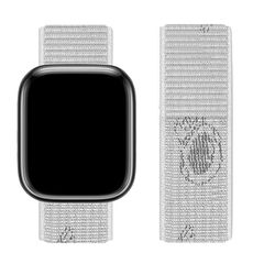 Watchband Hoco WA02 42/44/45/49mm από Nylon για Apple Watch series 1/2/3/4/5/6/7/8/SE/Ultra Space White