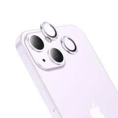 Προστασία Κάμερας Hoco 3D Metal V12 Plus για Apple iPhone 14 / iPhone 14 Plus Μωβ