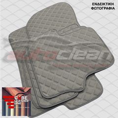 BMW E92 ΣΕΙΡΑ 3 2005-2011 ΠΑΤΑΚΙΑ ΤΕΧΝΟΔΕΡΜΑ CUBE ΓΚΡΙ - ΚΕΝΤΗΜΑ M ΣΕΤ 4ΤΜΧ