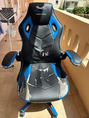 καρέκλα γραφείου - Καρέκλα gaming VOJENS μαύρο/μπλε δερματίνη Jysk