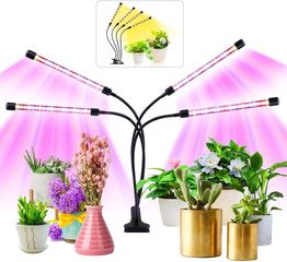 360º φωτιστικό 80x led ανάπτυξης φυτών full spectrum 4 x λάμπα θερμοκηπίου εσωτερικού χώρου – plant grow panel light 7188
