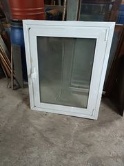 παράθυρο  αλουμινίου  μονόφυλλο με ανάκληση  και κουνουπιέρα  100 ύψος 80 πλάτος