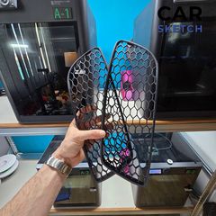 Σίτες προφυλακτήρα Seat Leon 1M Cupra ΧΩΡΙΣ ΤΡΥΠΑ ΓΙΑ ΠΡΟΒΟΛΑΚΙ  * 1ML 853 665 79Y - 1ML 853 666 79Y *-thumb-3