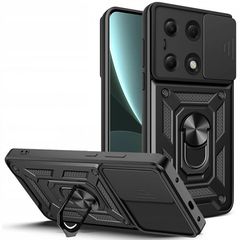 Tech-Protect Camshield Pro Hard Case Σκληρή Θήκη με Κάλυμμα Κάμερας, Back Cover, Μαύρο για το Xiaomi Redmi Note 13 Pro 4G/ Poco M6 Pro 4G