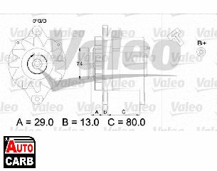 Δυναμό VALEO 436505 για MAZDA 626 1978-1982, MAZDA 929 1977-1987, MAZDA E-SERIE 1983-2004