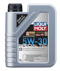 LIQUI MOLY SPECIAL TEC 5W-30 1L 9508 Λεπτόρρευστο ημισυνθετικό λιπαντικό κινητήρων. Φροντίζει για ένα ανθεκτικό λιπαντικό στρώμα. Μειώνει την κατανάλωση καυσίμου σε μία από τις σκληρότερες τυποποιημέ