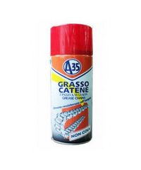 GRASSO CATENE 400ML A35 ΓΡΑΣΣΟ ΑΛΥΣΙΔΑΣ  Ειδική σύνθεση σε σπρέϋ για την σωστή λίπανση καδένων, αλυσίδων, 
με υψηλή προσκολλητικότητα και μεγάλη αντοχή στο νερό.
Το λιπαντικό αλυσίδας της εταιρείας A3