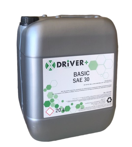 SAE 30 ENGINE OIL BASIC X DRIVER 20L